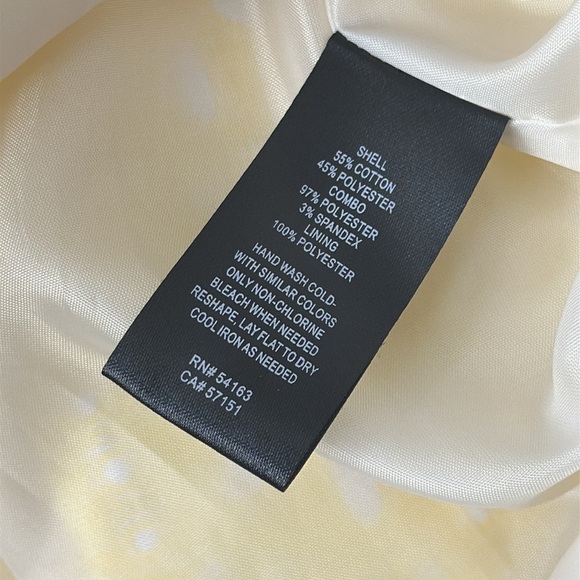 Women Plus Size Sleeveless Eyelet Flowers Pleated Butter Yellow Midi Dress 14P - Picture 11 of 11